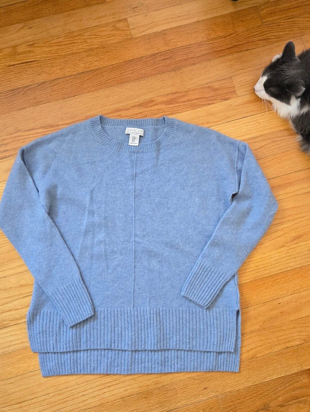 Rachel Zoe Blue Cashmere sweater 2-ply Powder Blue Soft Cozy